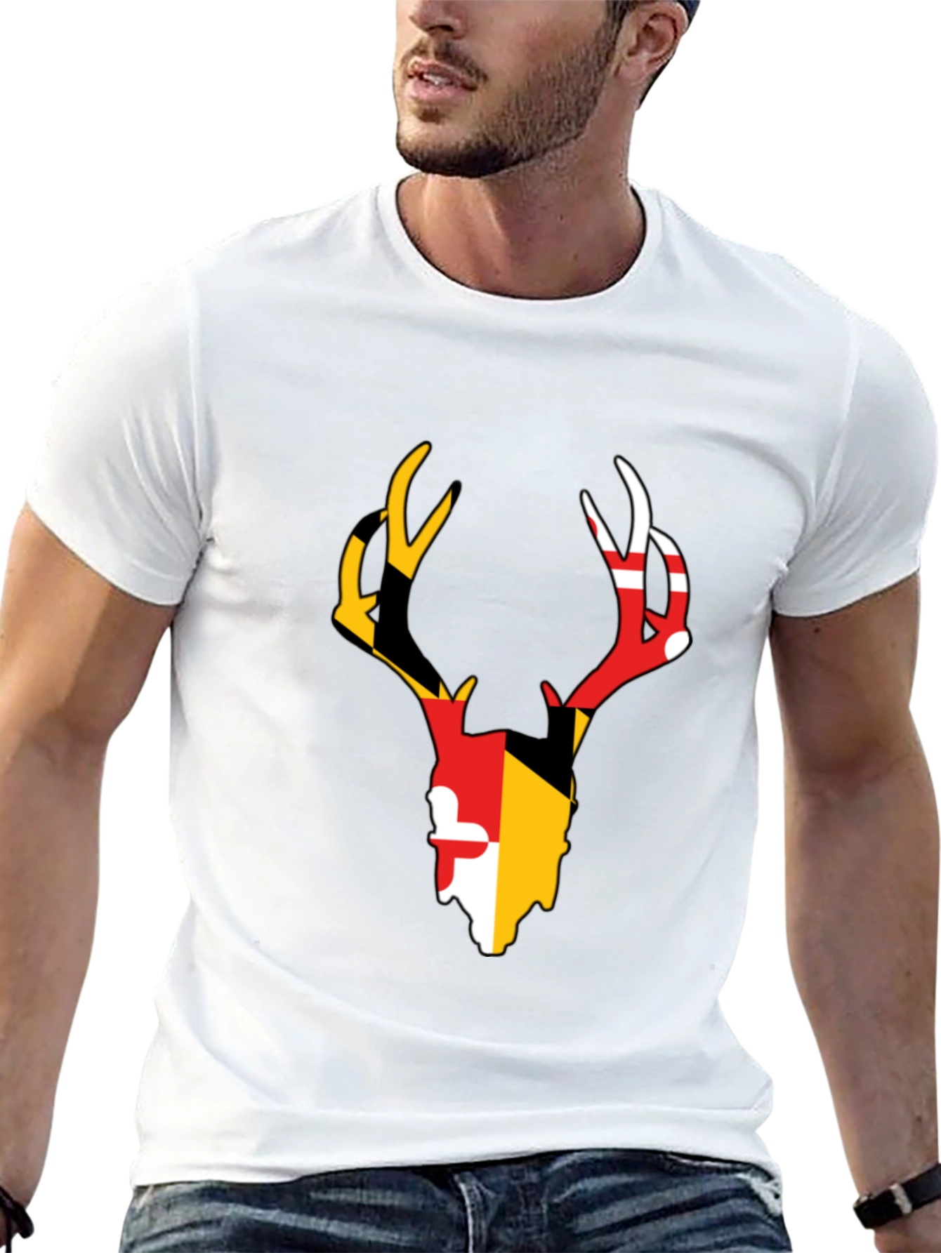 Maryland Deer Antler Graphic T-Shirt