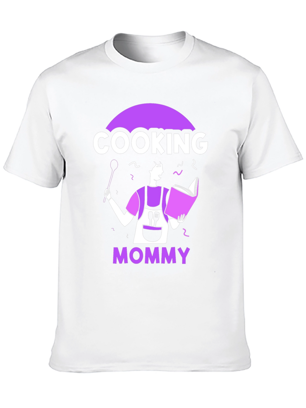 Cooking Mommy Graphic T-Shirt - Black Casual Tee