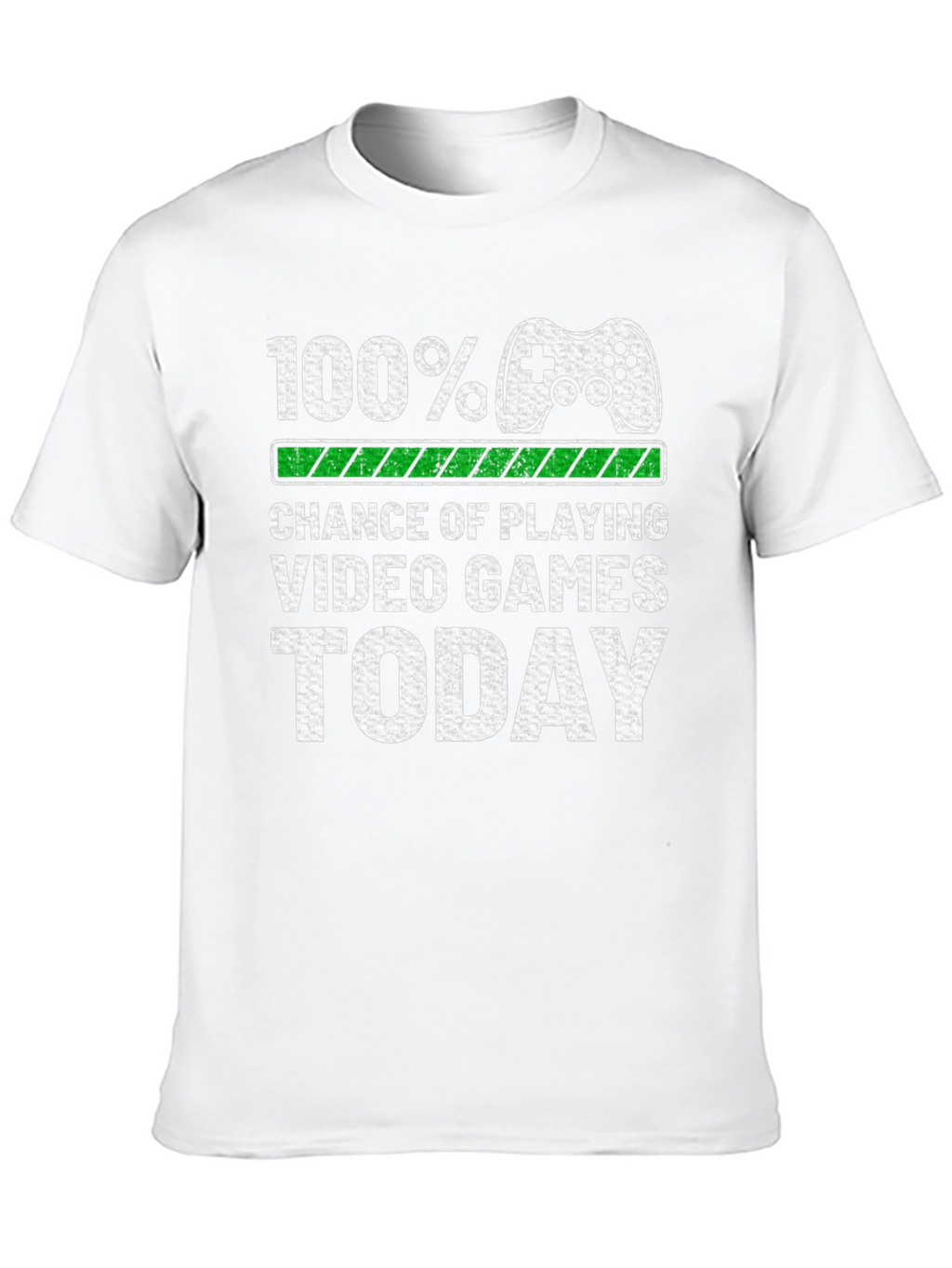 Gamer T-Shirt: 100% Chance of Playing Video Games Today