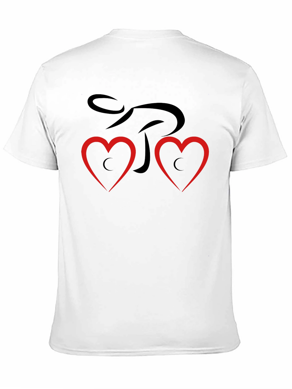 Heart Love Graphic T-Shirt - Black