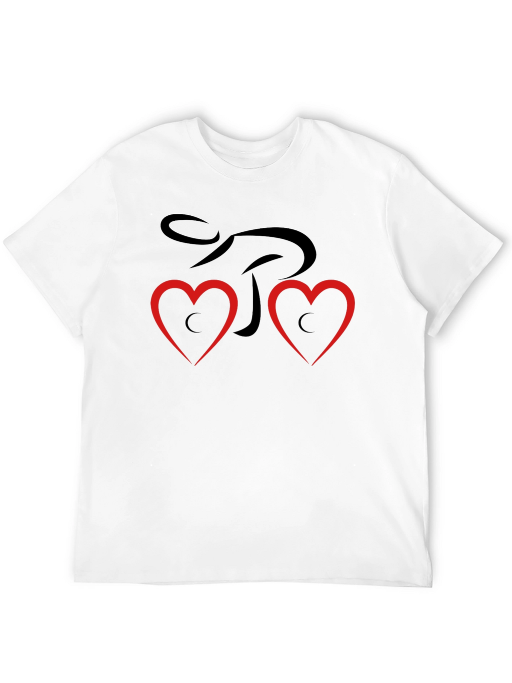 Heart Love Graphic T-Shirt - Black