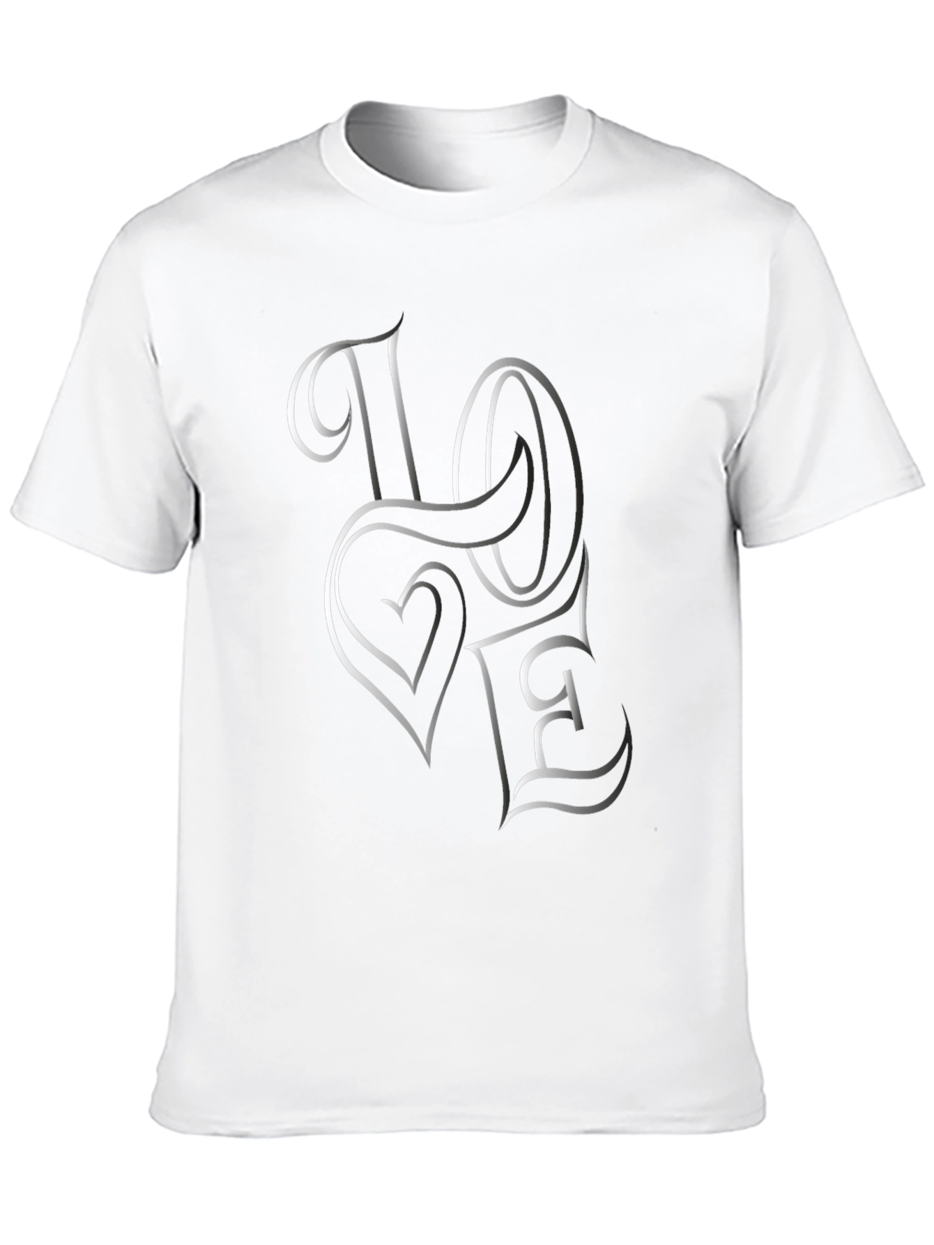 Love Graphic Tee - Stylish Black Cotton T-Shirt