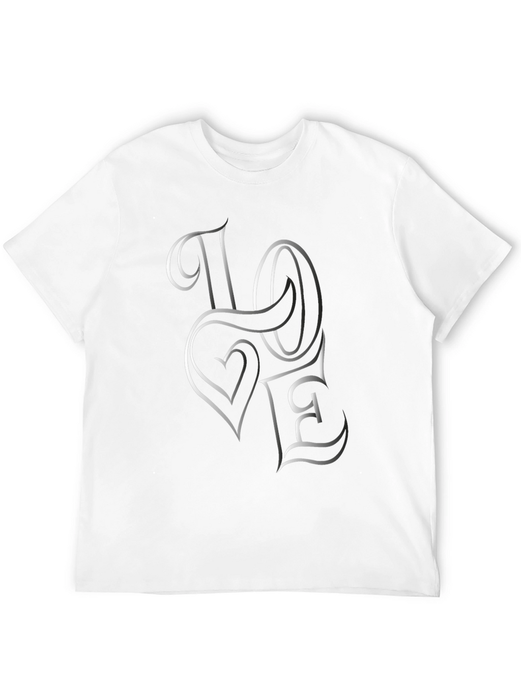 Love Graphic Tee - Stylish Black Cotton T-Shirt