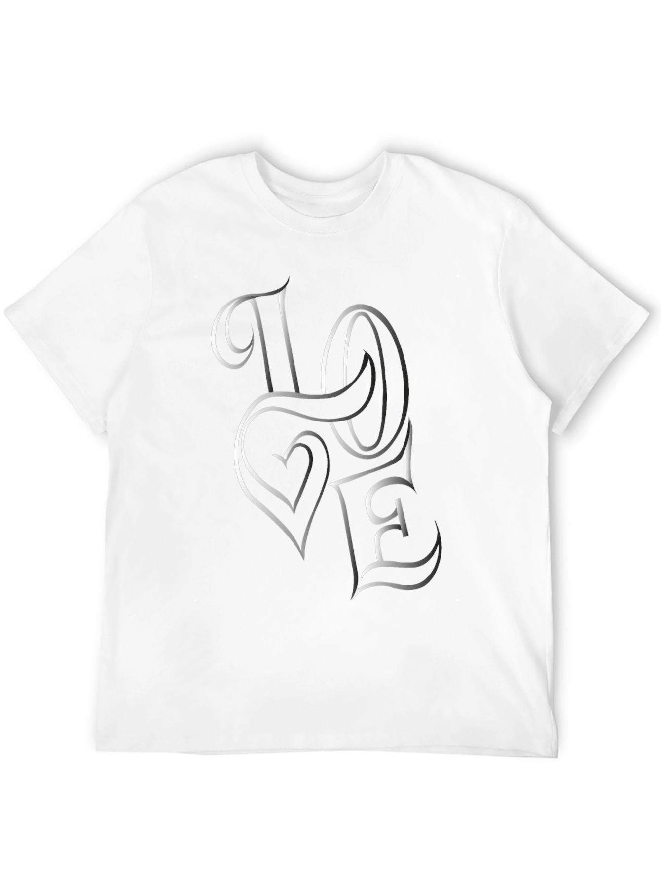 Love Graphic Tee - Stylish Black Cotton T-Shirt