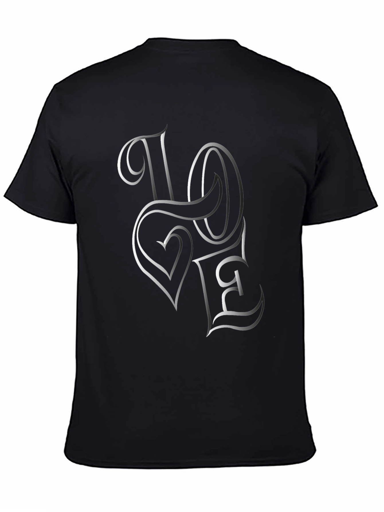 Love Graphic Tee - Stylish Black Cotton T-Shirt