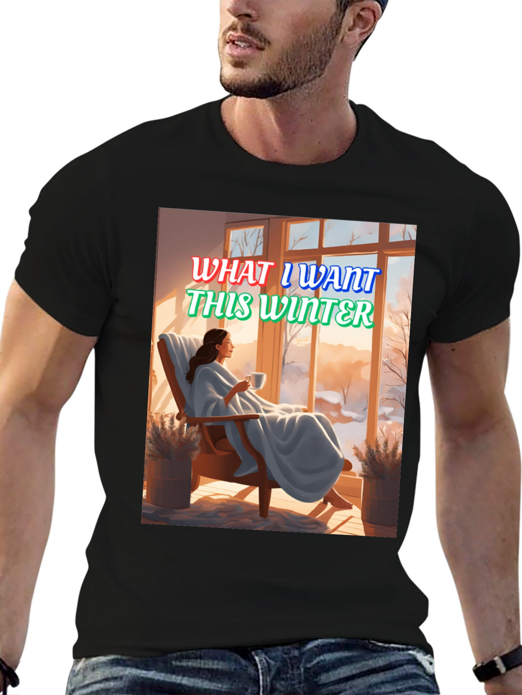 Winter Wish T-Shirt: Cozy Scene Graphic Tee