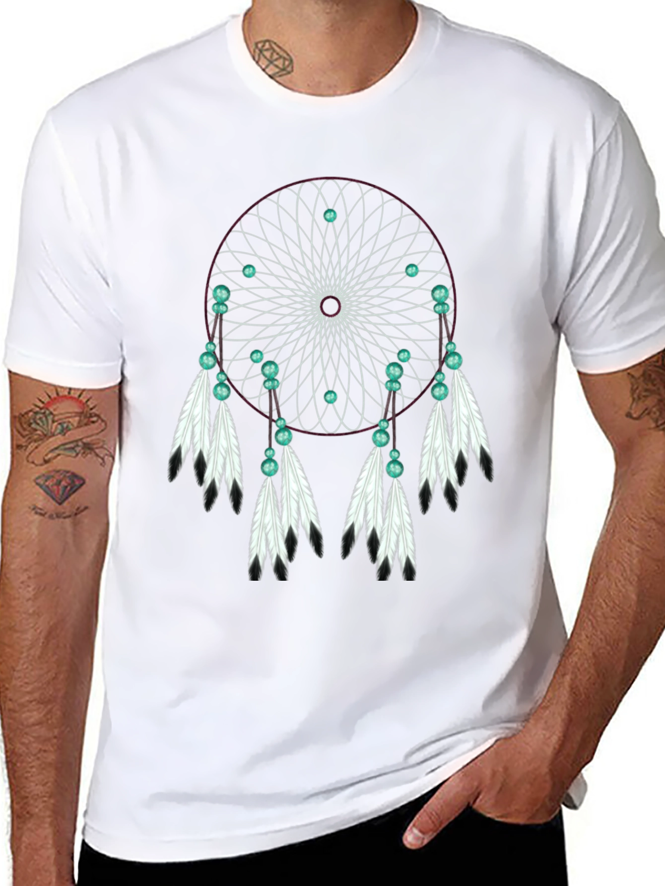 Dreamcatcher Graphic T-Shirt - Black