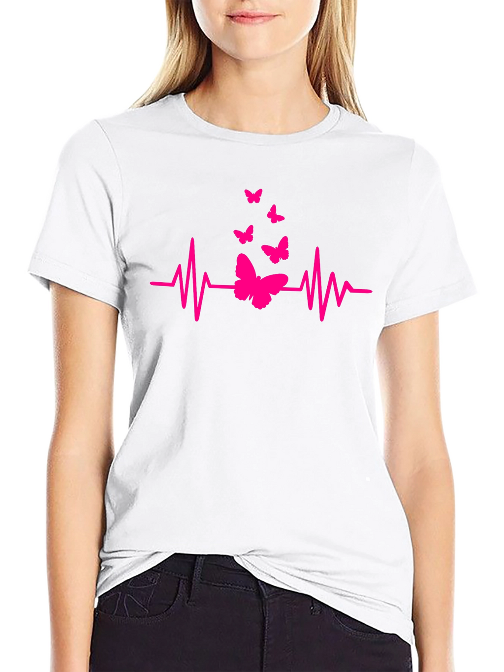 Butterfly Heartbeat Graphic Tee - Unisex