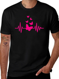 Butterfly Heartbeat Graphic Tee - Unisex