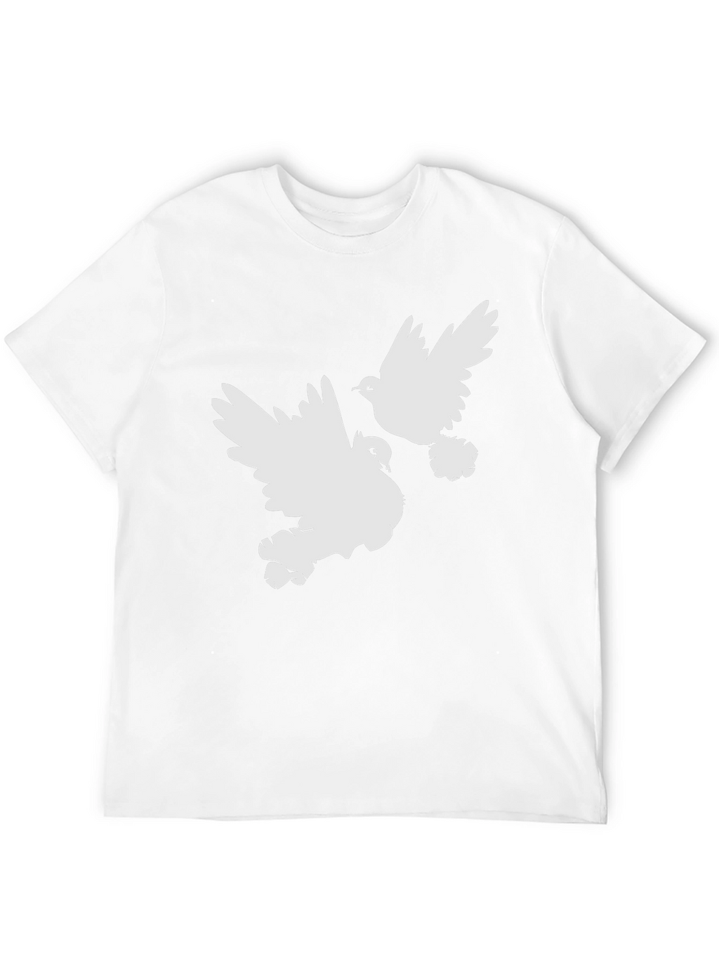 Doves Graphic Tee - Black Cotton Comfort