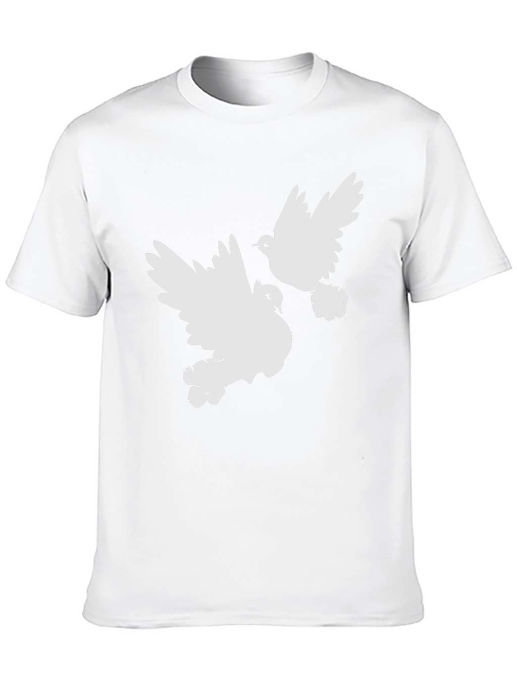 Doves Graphic Tee - Black Cotton Comfort