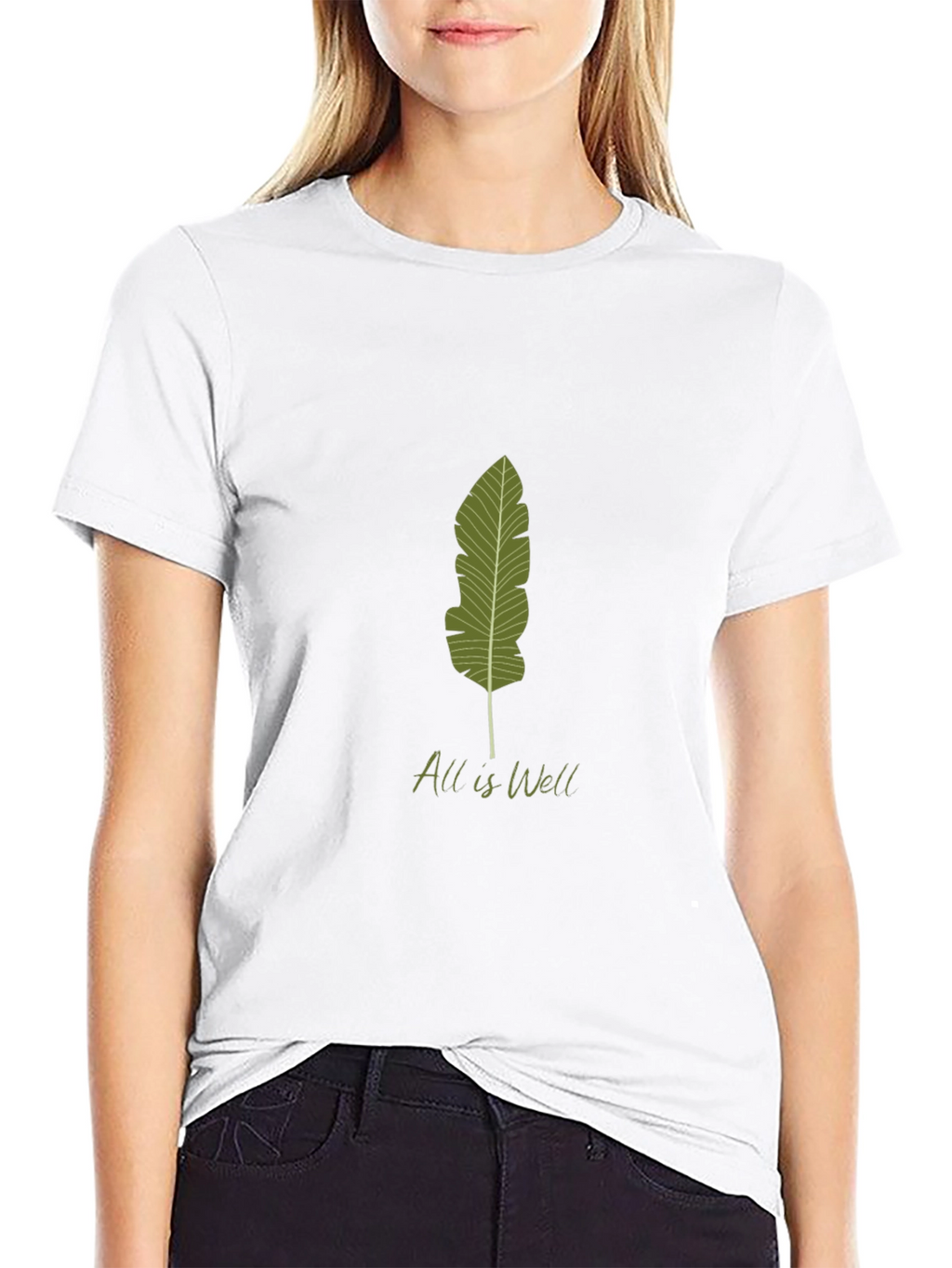 All is Well Leaf Graphic Tee - Relaxed Fit