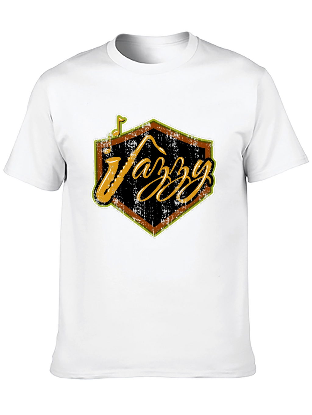 Jazzy Black T-Shirt - Cool Music Lover Tee