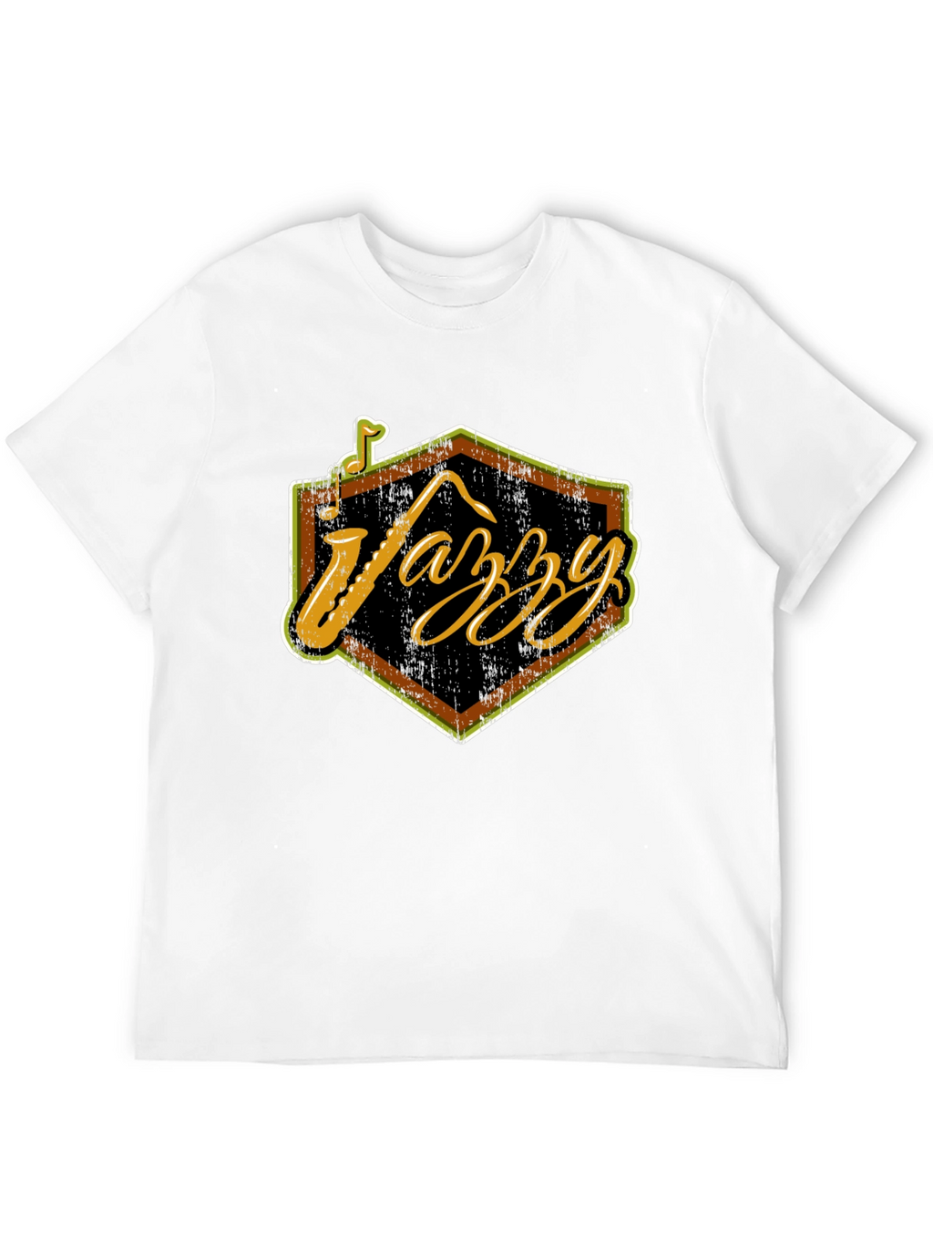 Jazzy Black T-Shirt - Cool Music Lover Tee