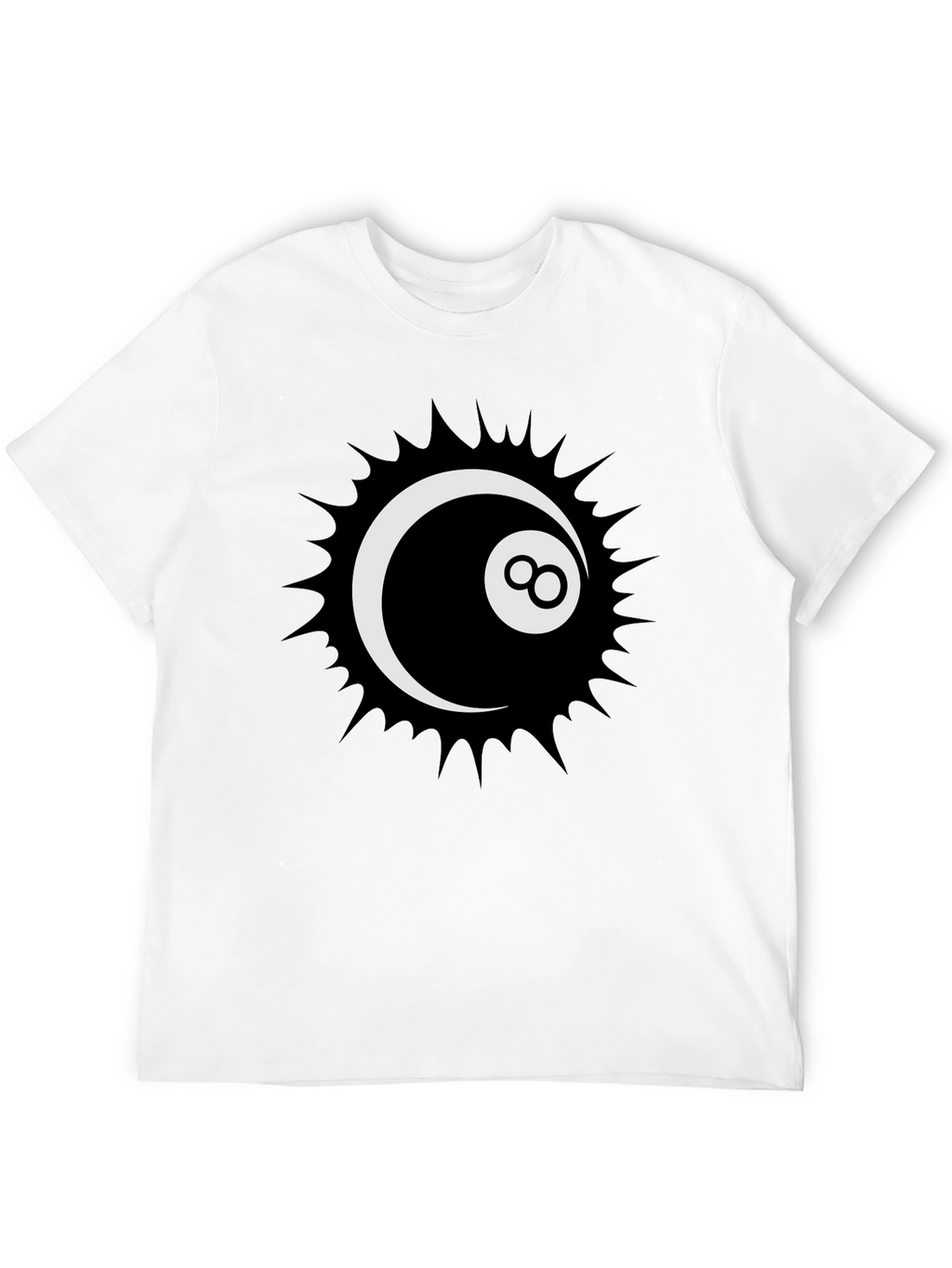 Cool 8-Ball Graphic Tee - Stylish Black T-Shirt