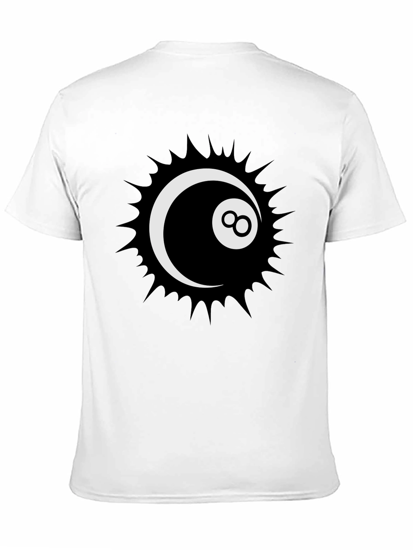 Cool 8-Ball Graphic Tee - Stylish Black T-Shirt