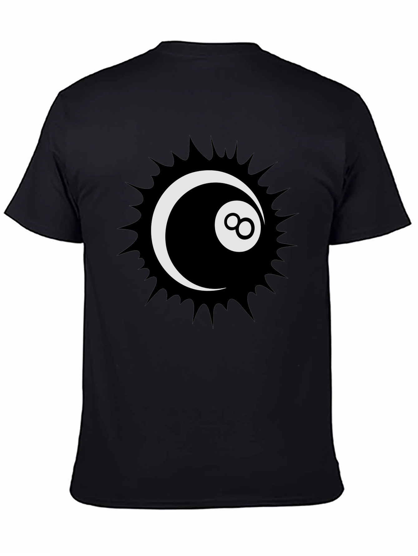Cool 8-Ball Graphic Tee - Stylish Black T-Shirt