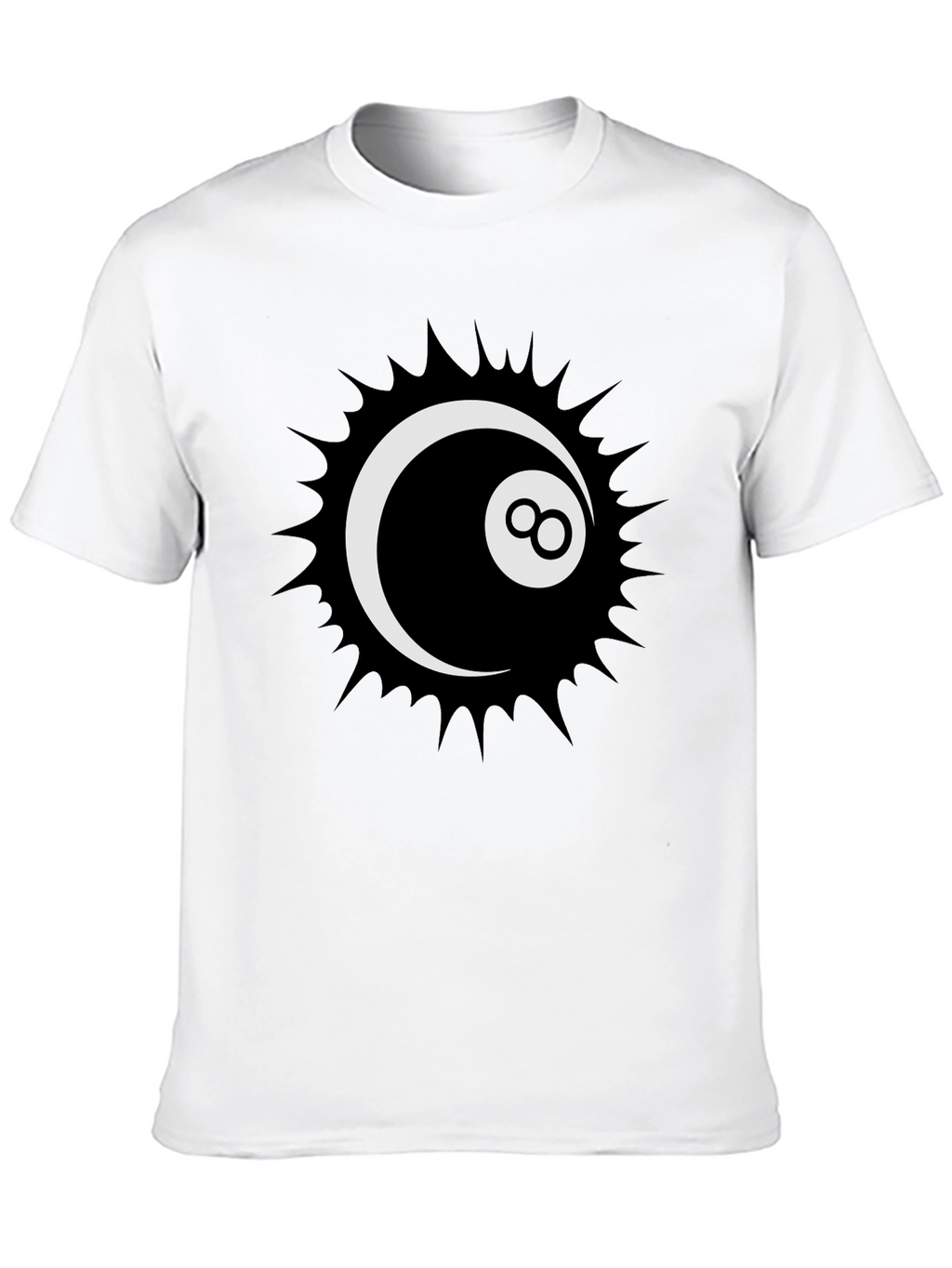 Cool 8-Ball Graphic Tee - Stylish Black T-Shirt
