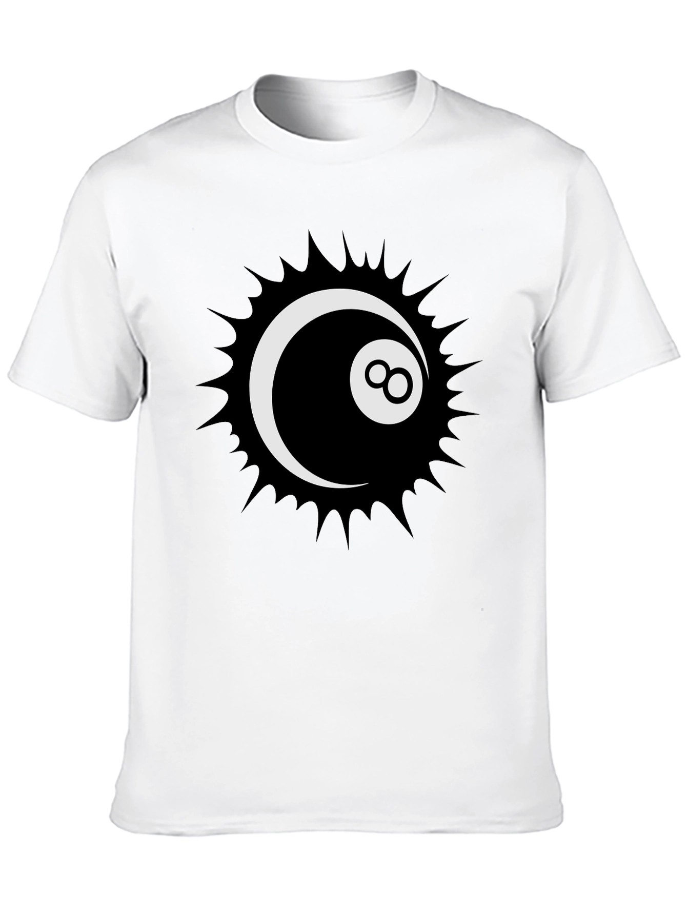 Cool 8-Ball Graphic Tee - Stylish Black T-Shirt