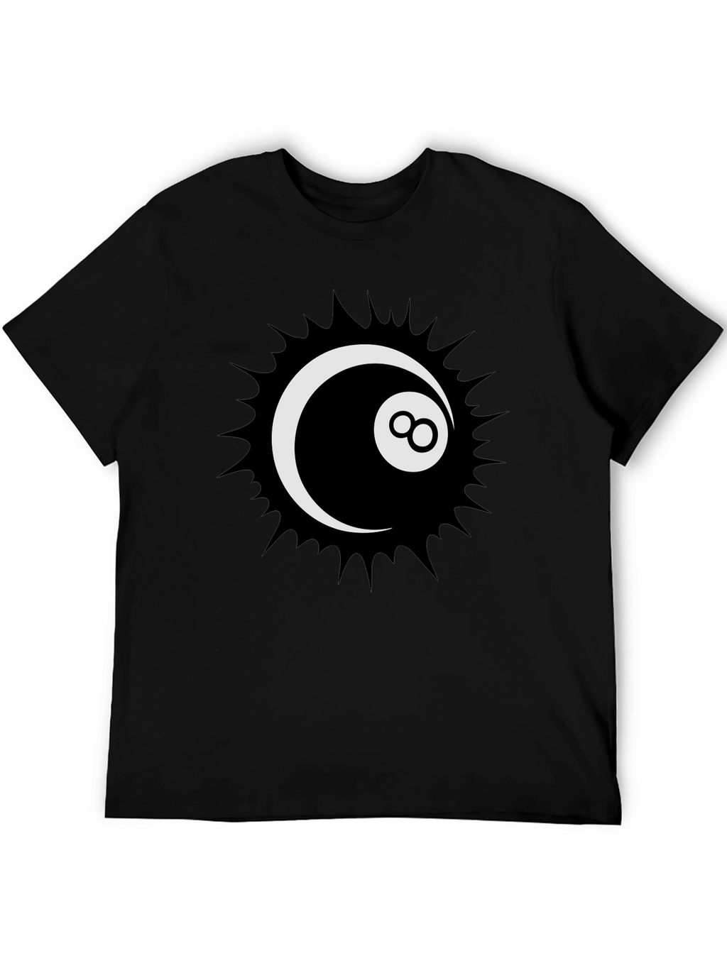 Cool 8-Ball Graphic Tee - Stylish Black T-Shirt