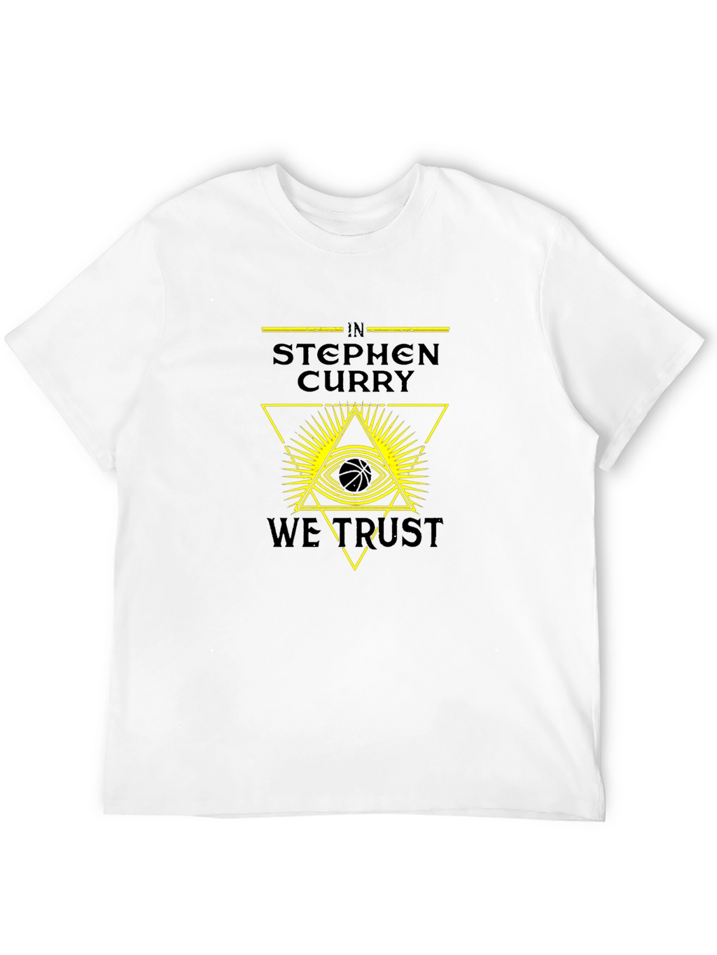 In Stephen Curry We Trust Black Graphic Tee