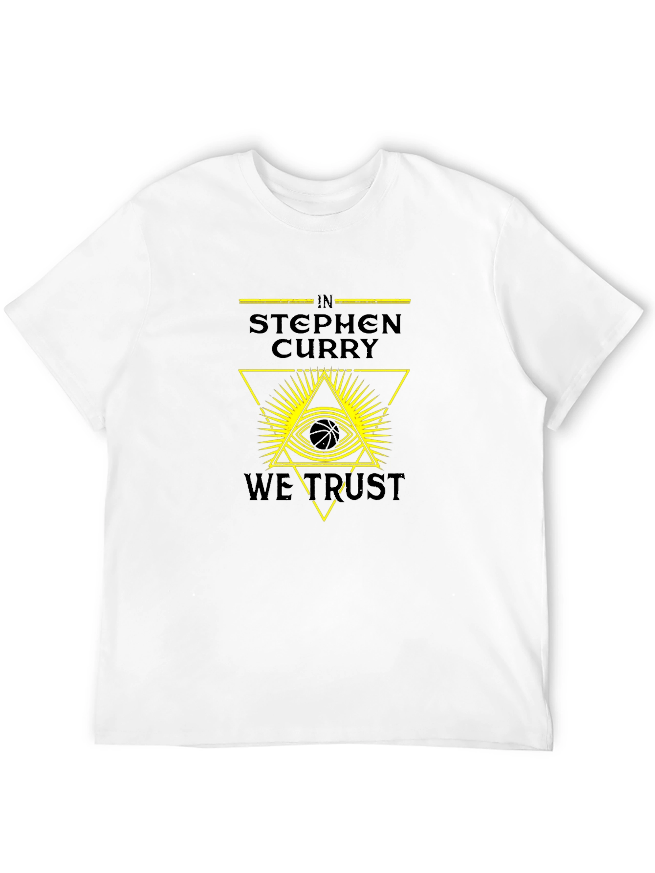 In Stephen Curry We Trust Black Graphic Tee