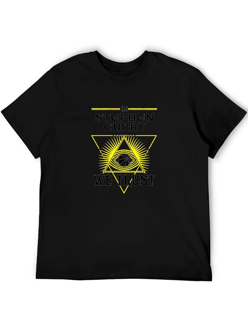 In Stephen Curry We Trust Black Graphic Tee