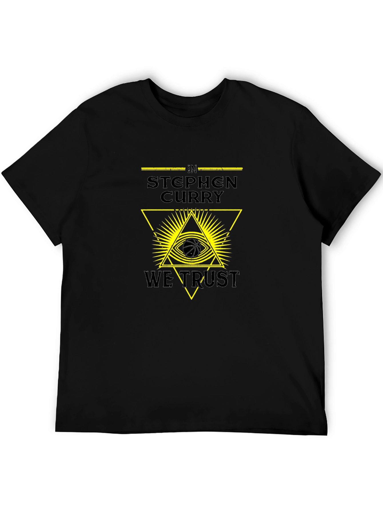 In Stephen Curry We Trust Black Graphic Tee