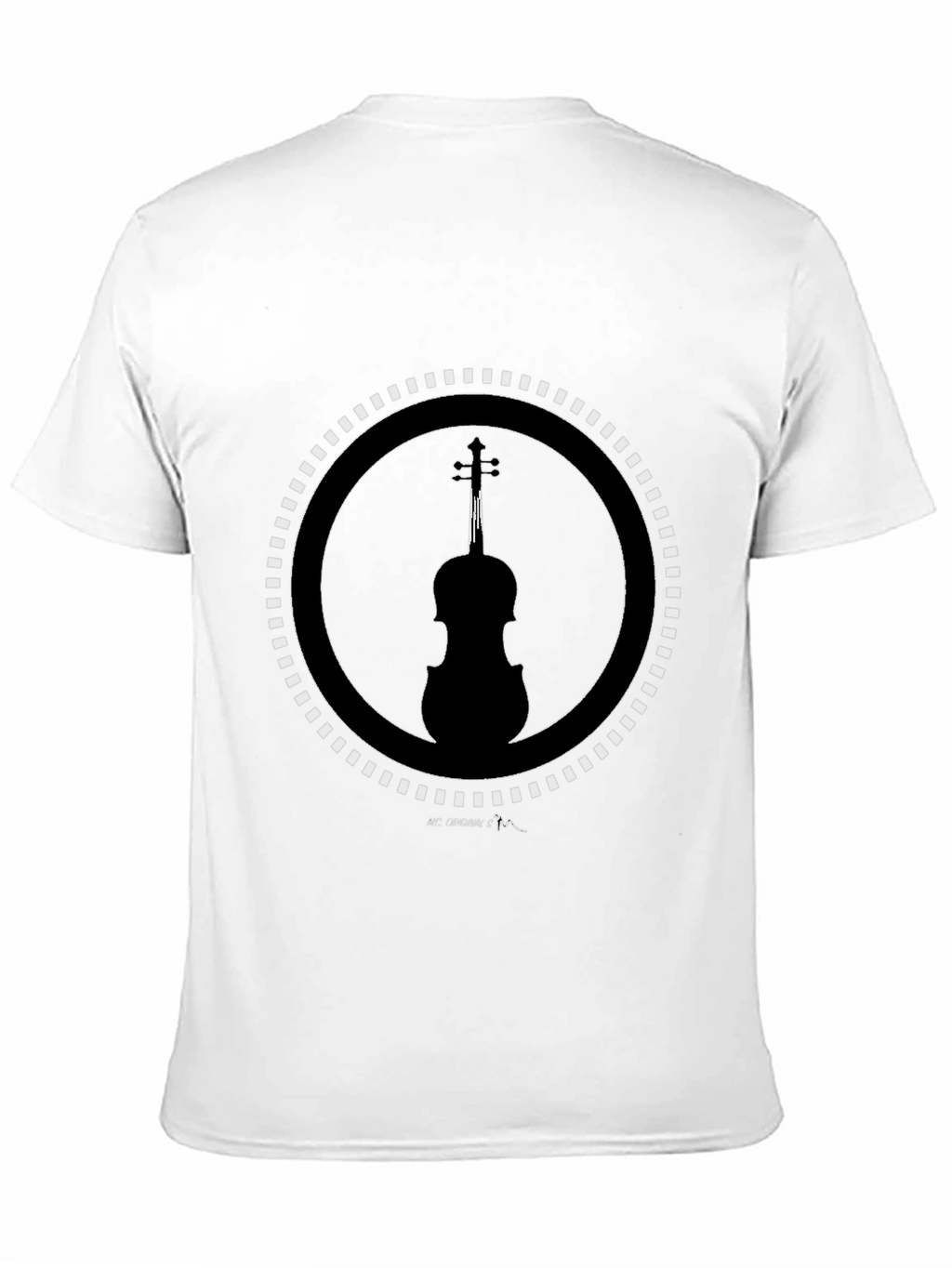 Violin Silhouette Graphic Tee - Stylish Music Lover Shirt