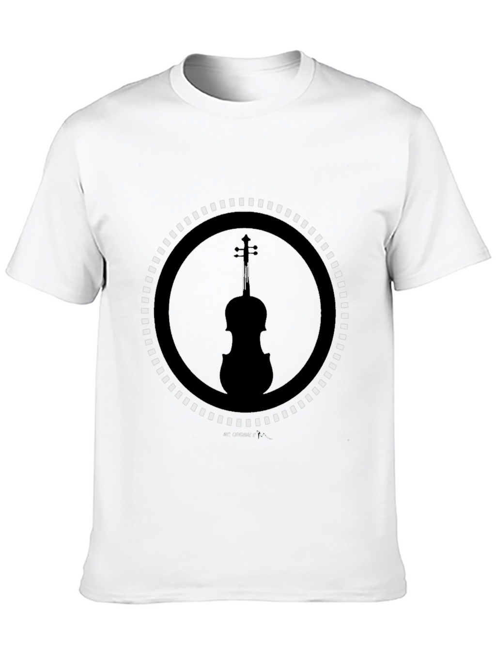 Violin Silhouette Graphic Tee - Stylish Music Lover Shirt