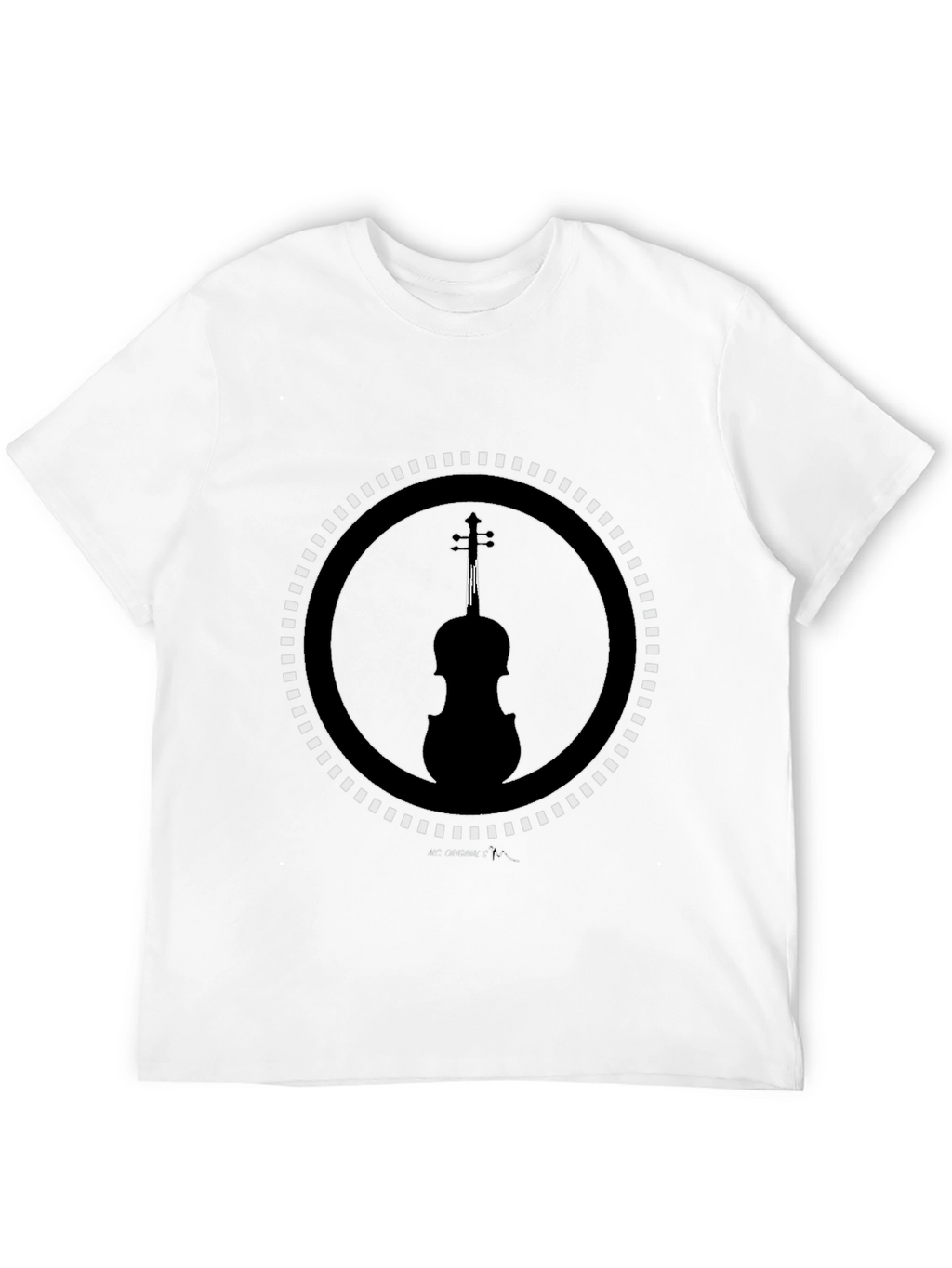 Violin Silhouette Graphic Tee - Stylish Music Lover Shirt