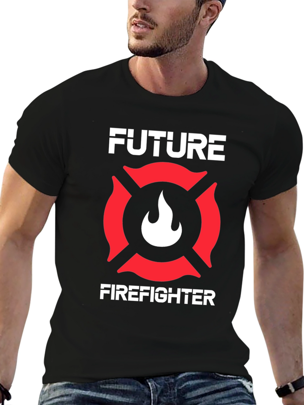 Future Firefighter Black T-Shirt