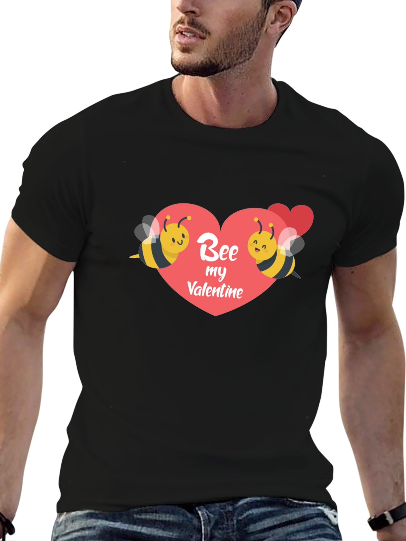 Bee My Valentine Graphic T-Shirt