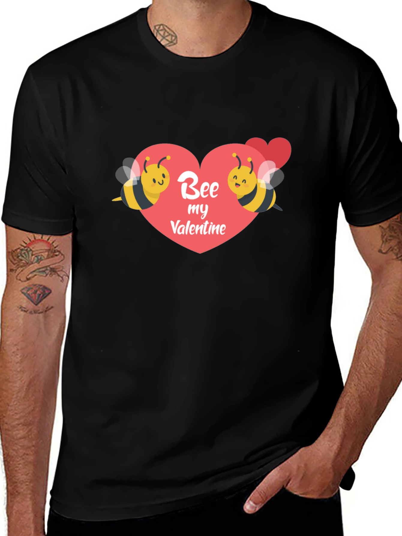 Bee My Valentine Graphic T-Shirt