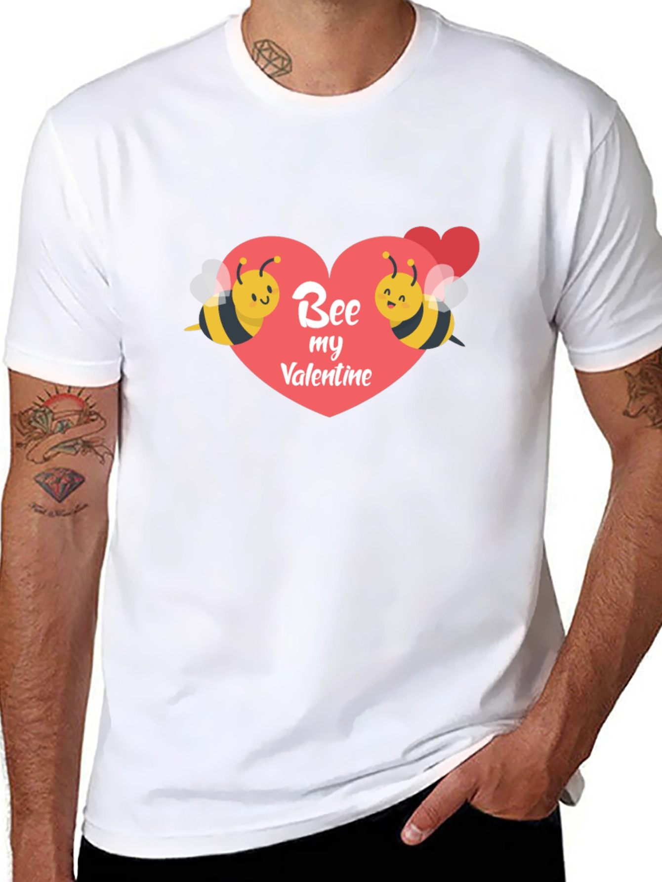 Bee My Valentine Graphic T-Shirt