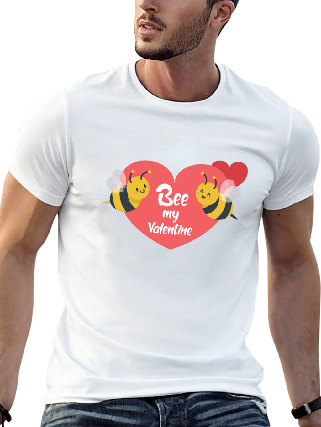 Bee My Valentine Graphic T-Shirt
