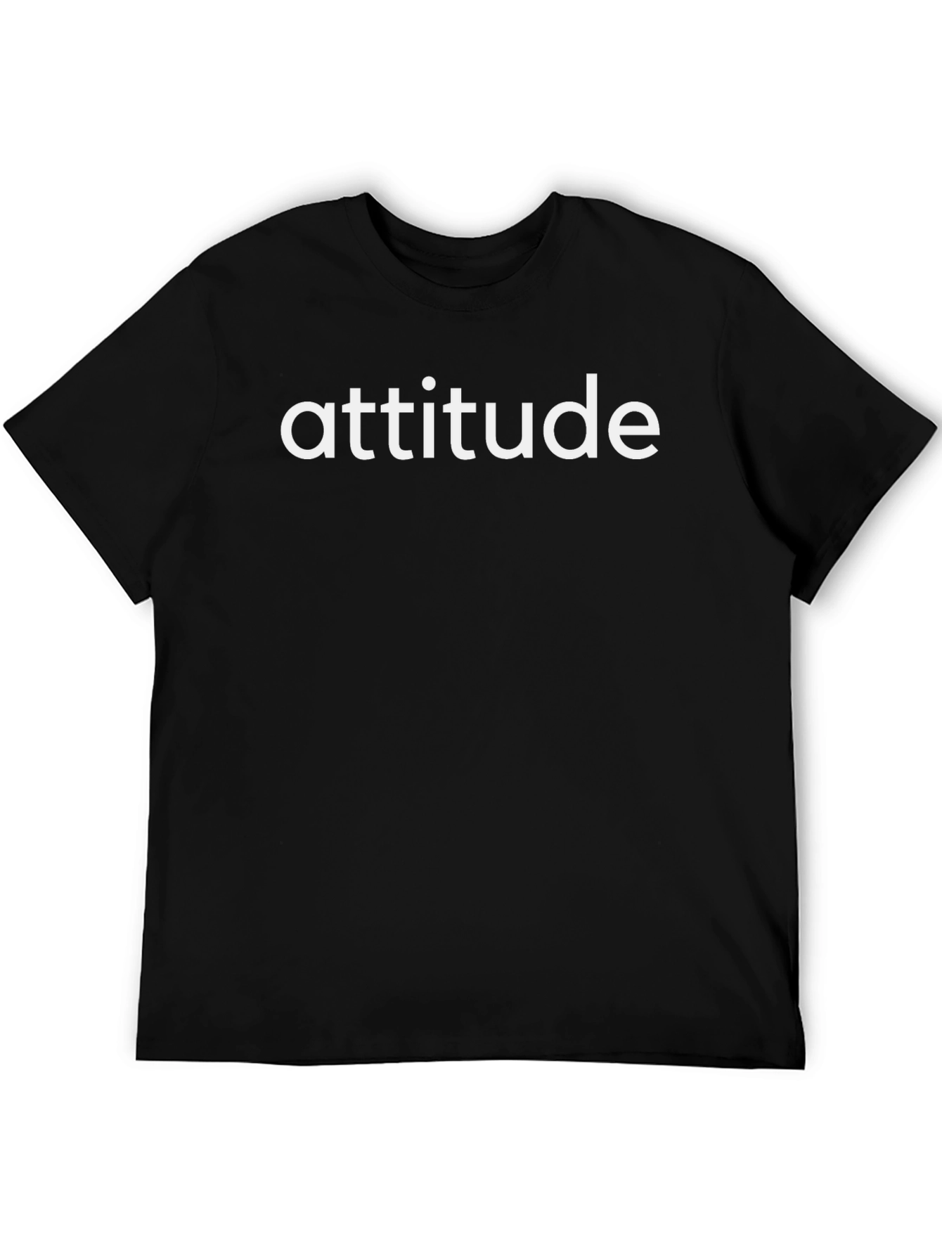 Attitude Black T-Shirt - Mens Fashion Tee