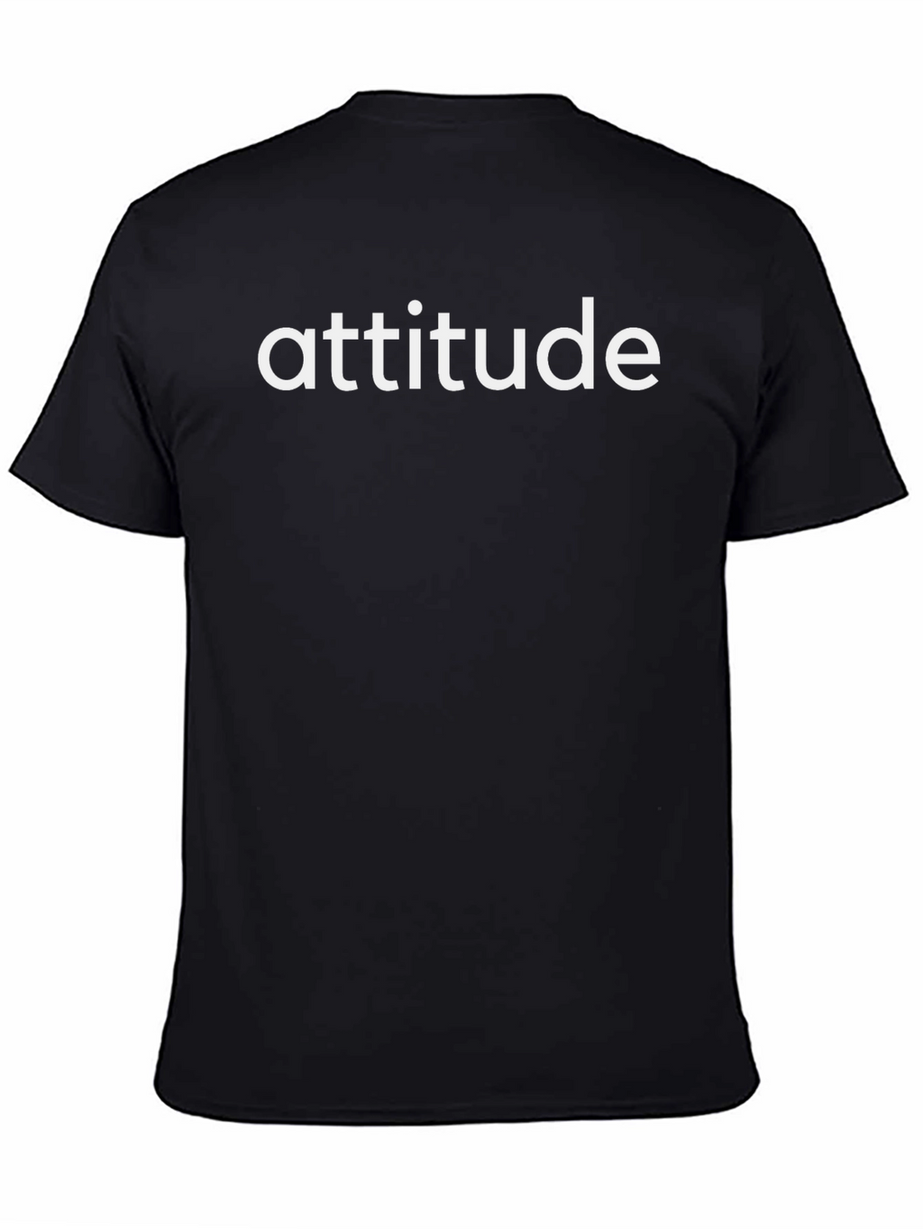 Attitude Black T-Shirt - Mens Fashion Tee