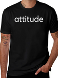 Attitude Black T-Shirt - Mens Fashion Tee