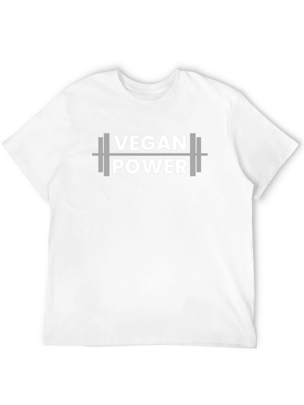 Vegan Power T-Shirt - Weightlifting Design
