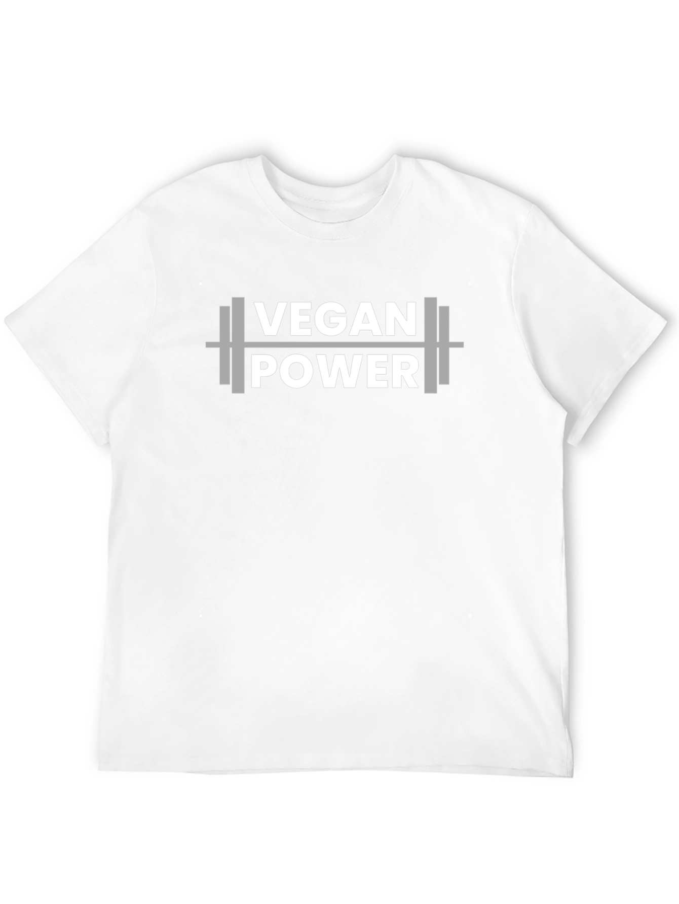 Vegan Power T-Shirt - Weightlifting Design