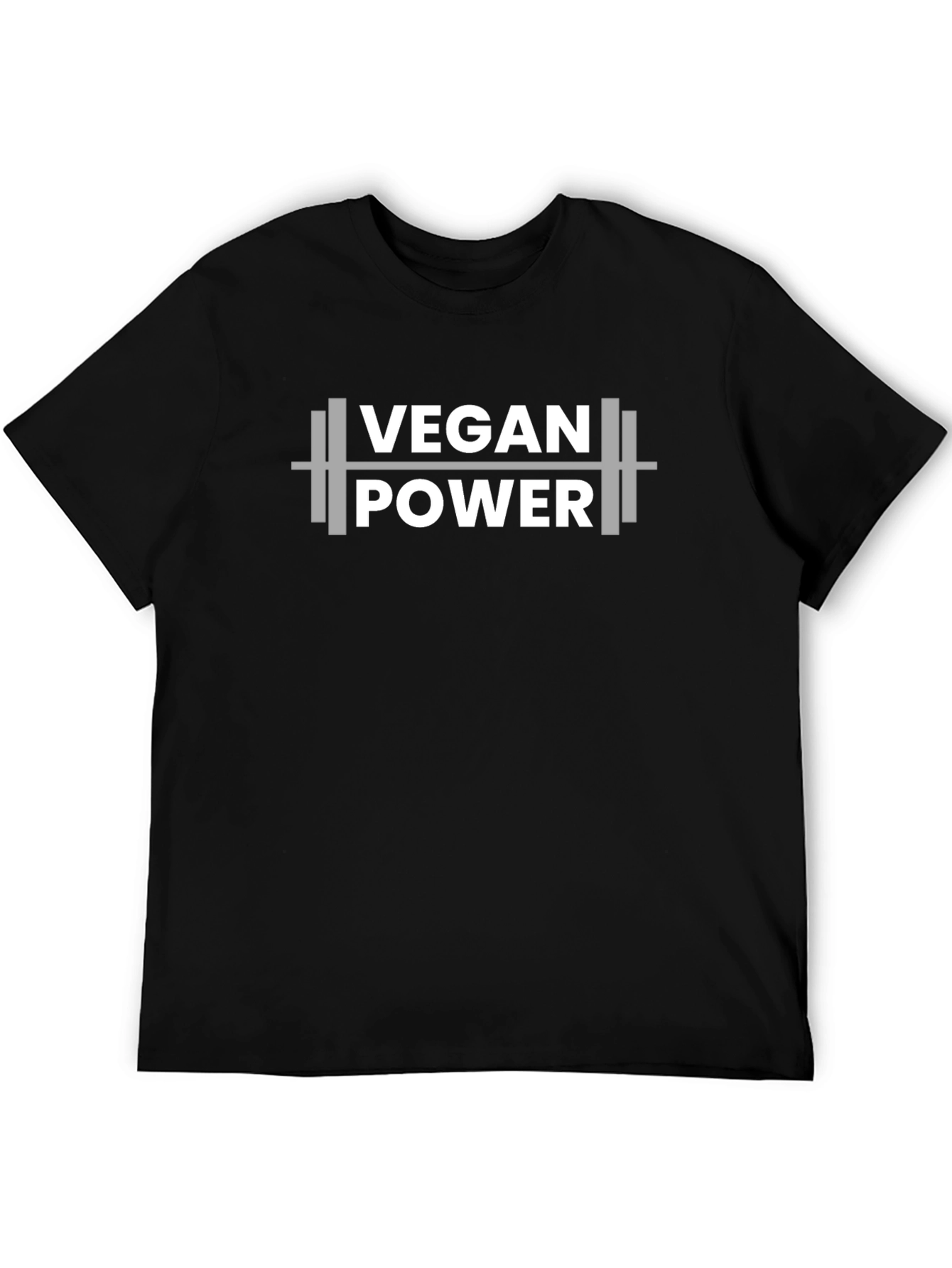 Vegan Power T-Shirt - Weightlifting Design