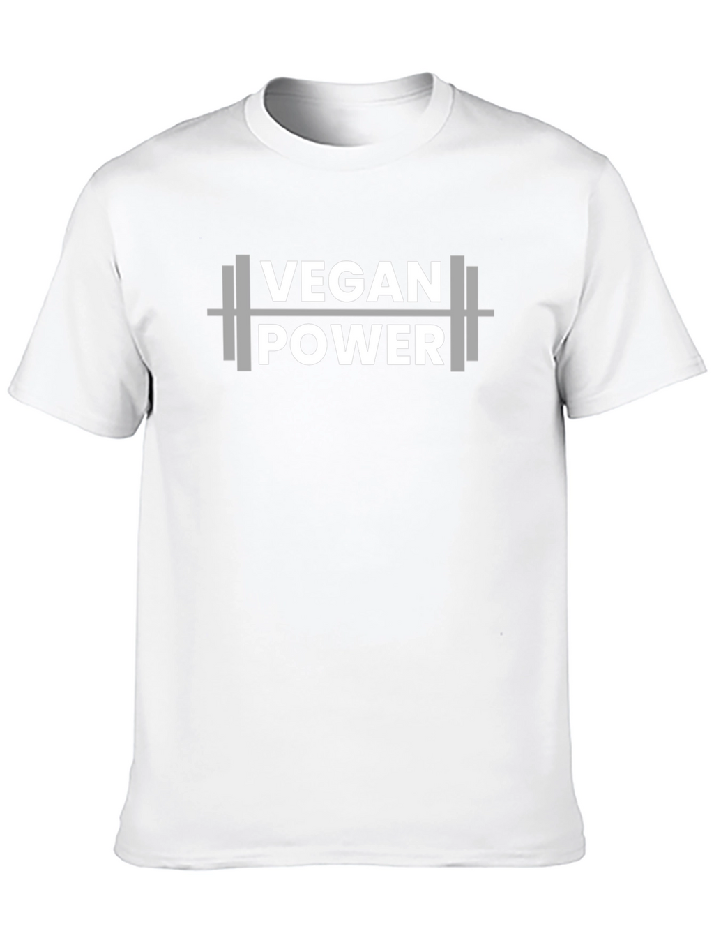 Vegan Power T-Shirt - Weightlifting Design