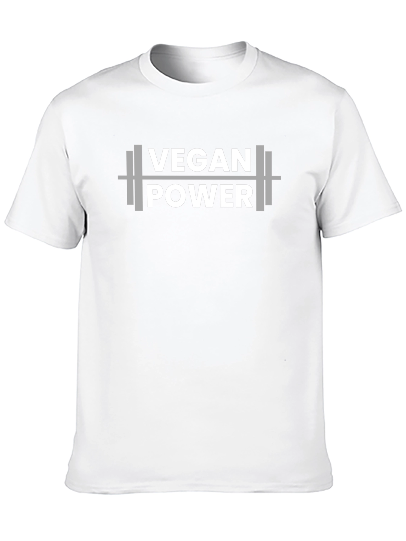 Vegan Power T-Shirt - Weightlifting Design
