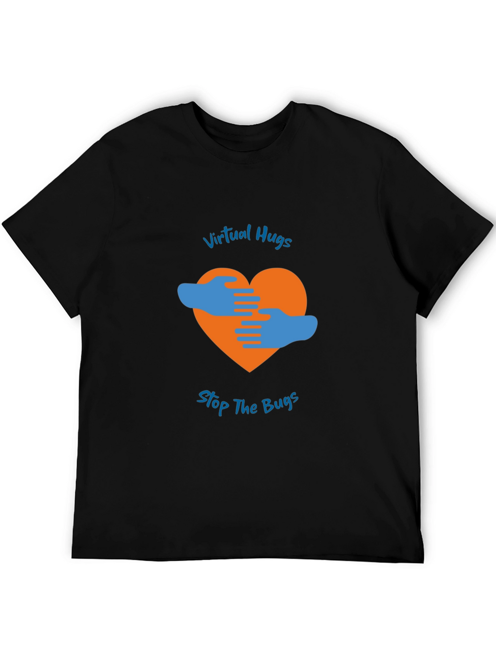 Virtual Hugs Stop The Bugs Graphic T-Shirt