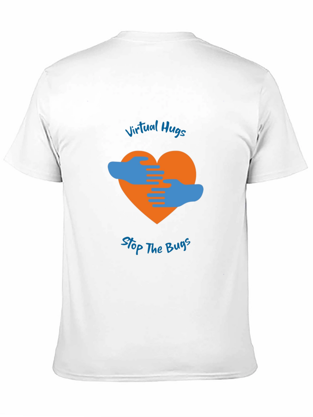 Virtual Hugs Stop The Bugs Graphic T-Shirt