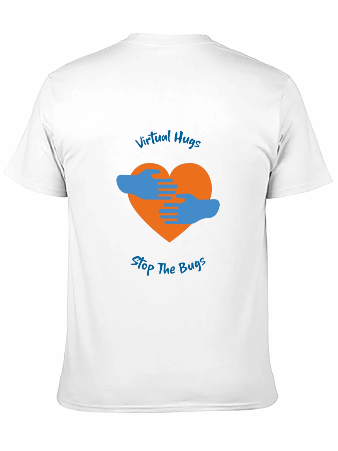 Virtual Hugs Stop The Bugs Graphic T-Shirt