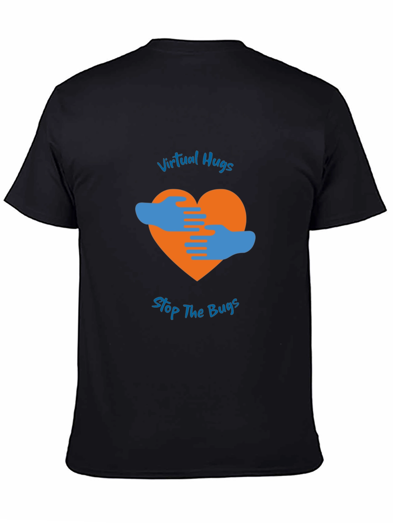 Virtual Hugs Stop The Bugs Graphic T-Shirt