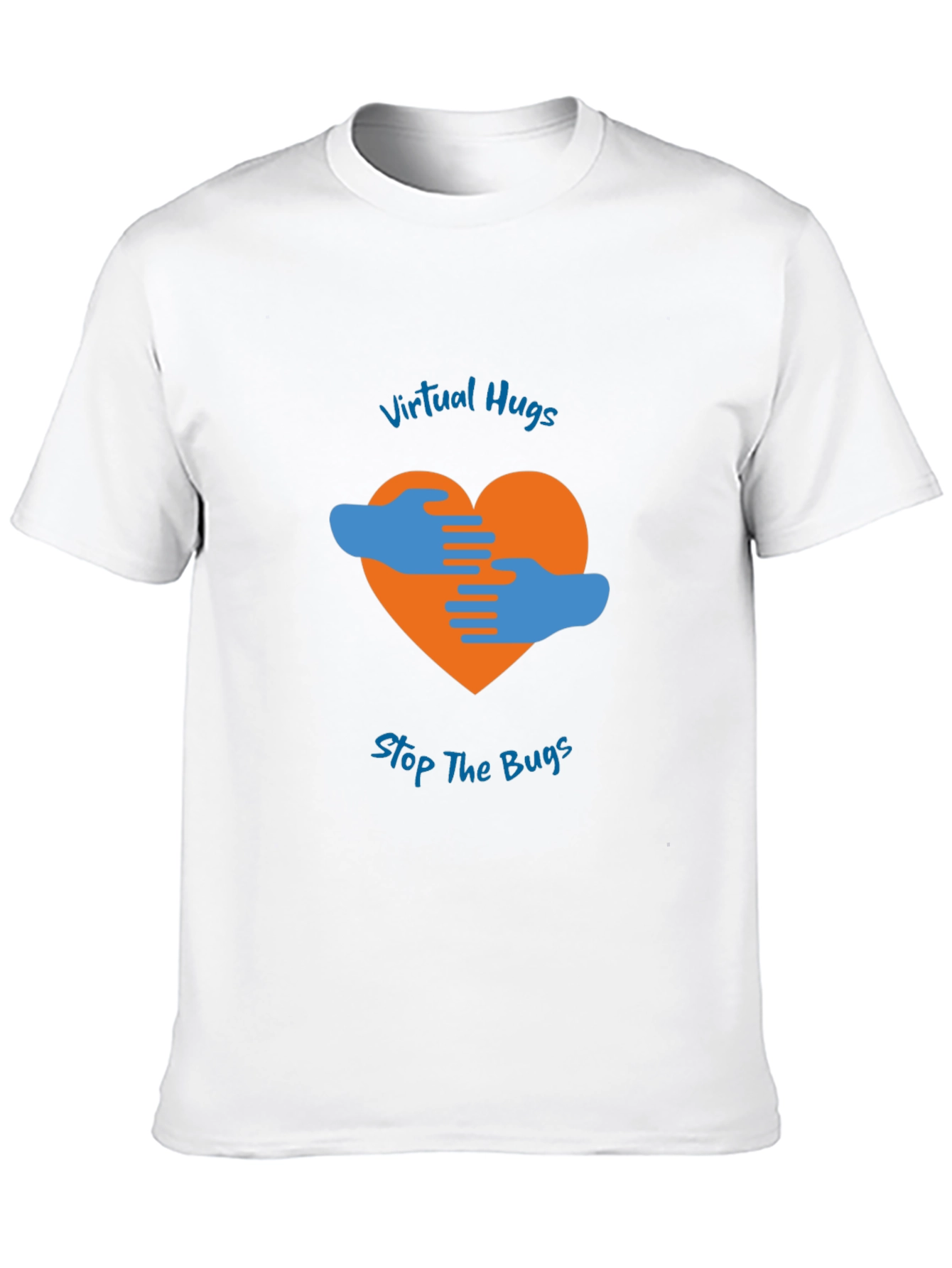 Virtual Hugs Stop The Bugs Graphic T-Shirt