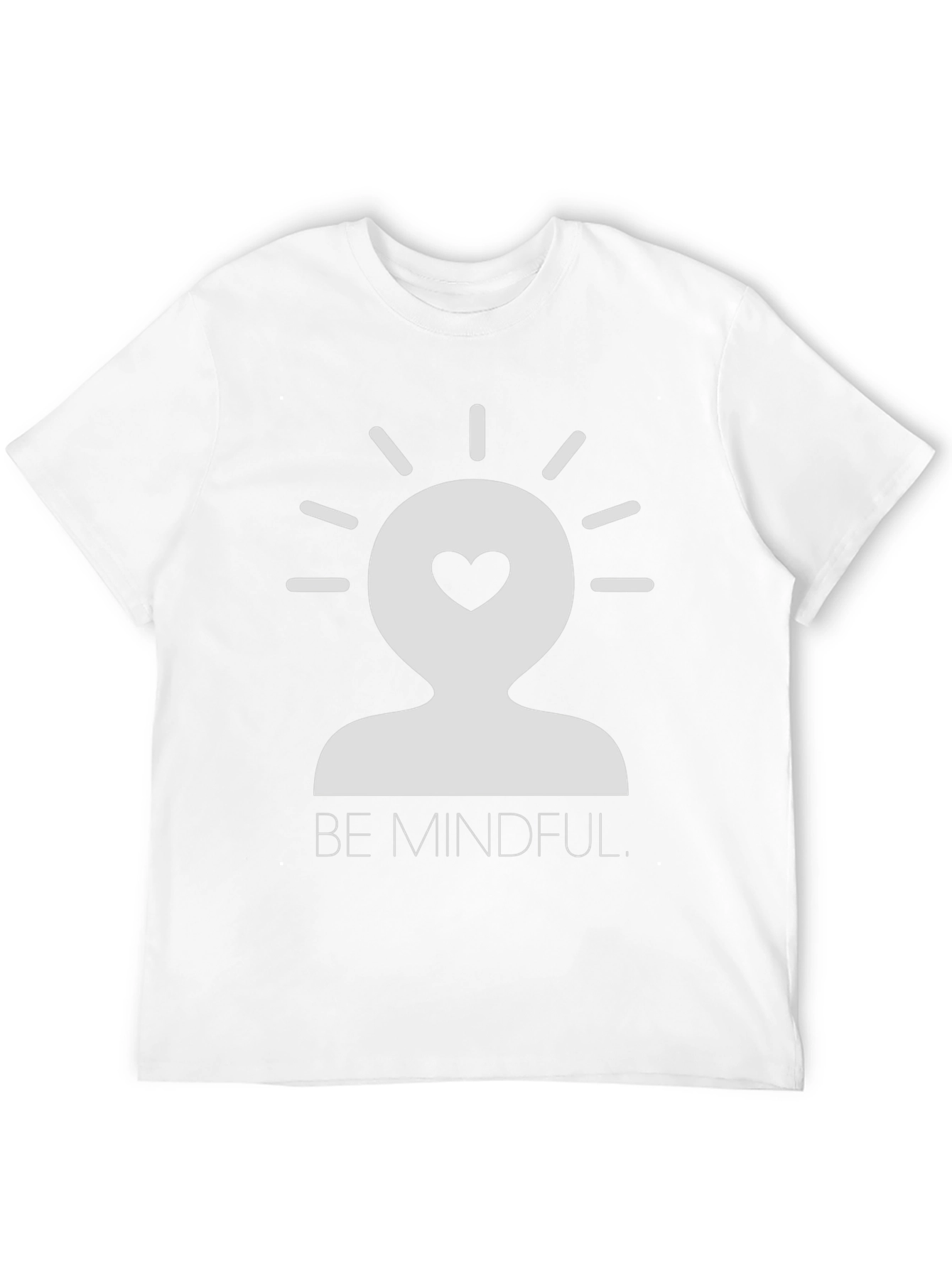 Mindful Heart Graphic Tee - Unisex Black T-Shirt